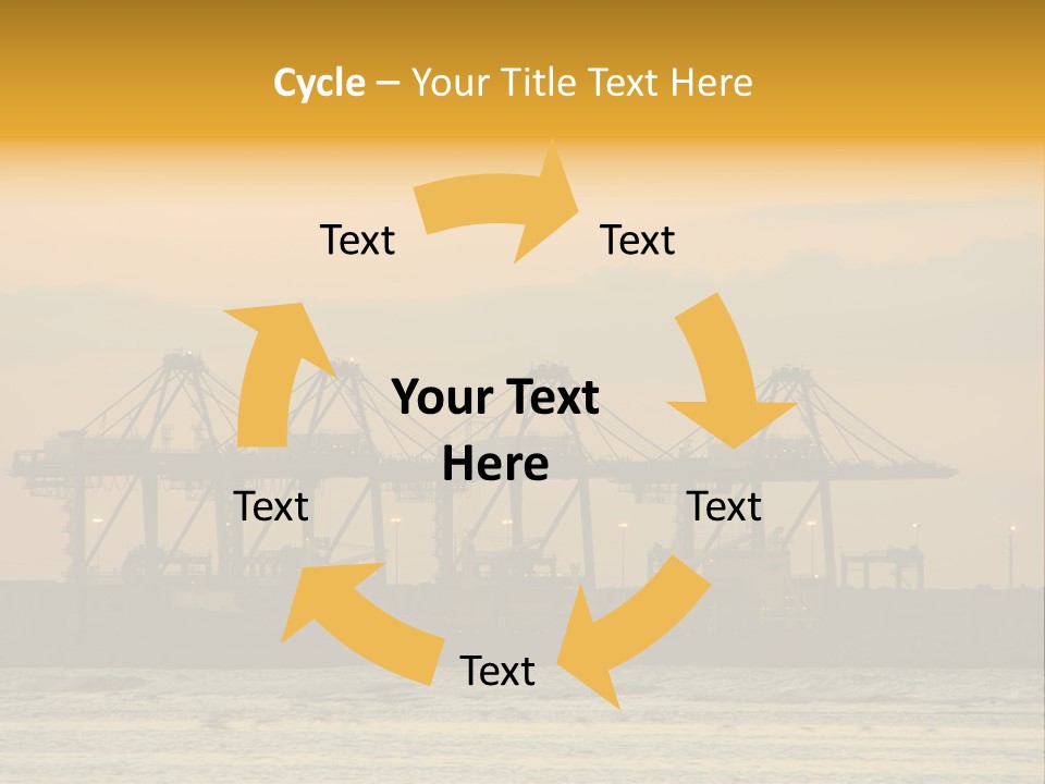 Republic Orange Shipping PowerPoint Template