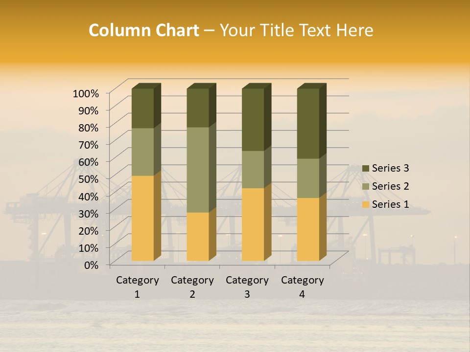 Republic Orange Shipping PowerPoint Template