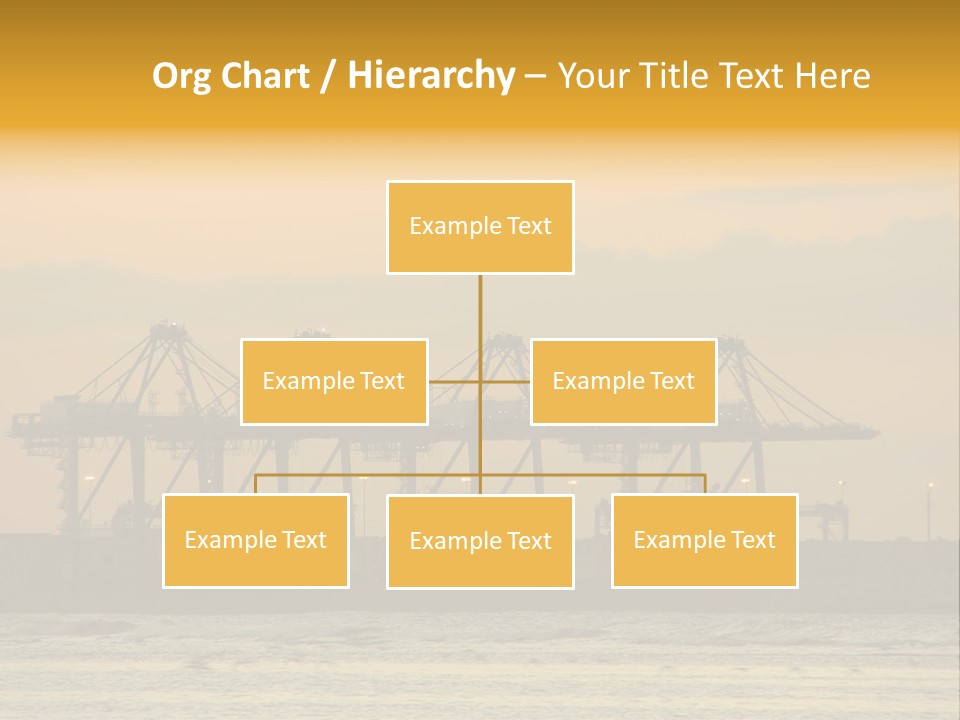 Republic Orange Shipping PowerPoint Template
