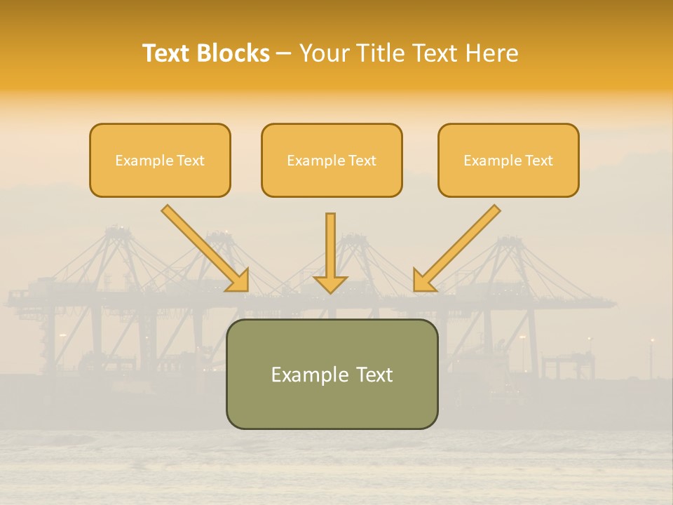 Republic Orange Shipping PowerPoint Template
