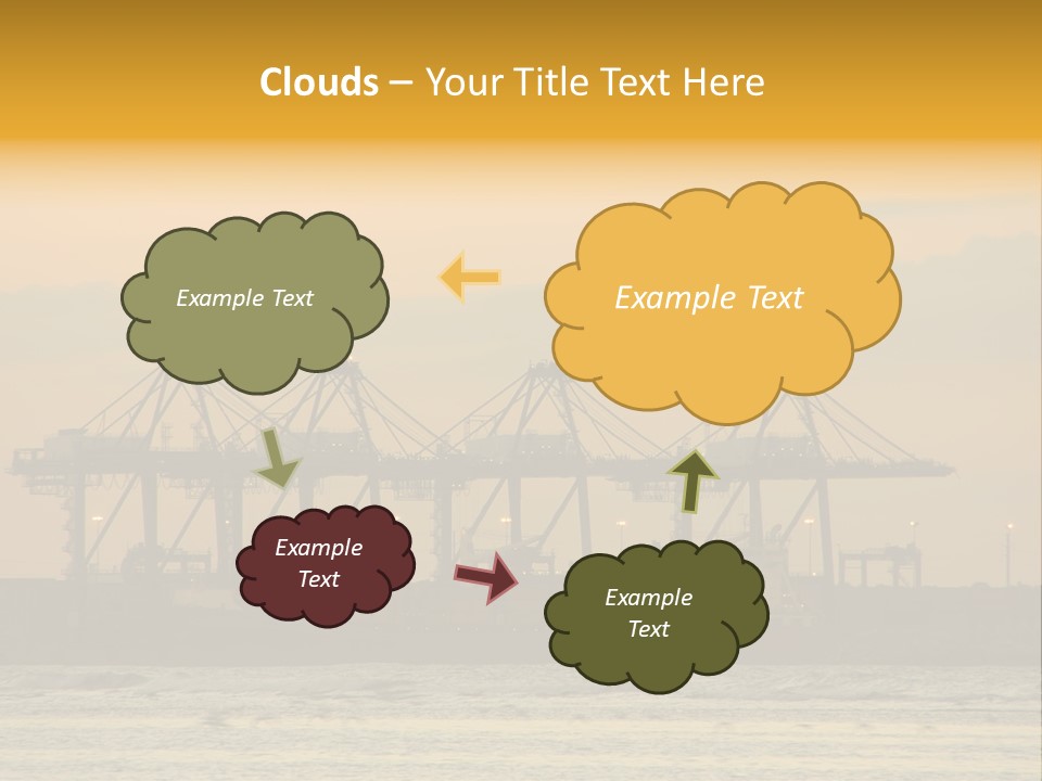 Republic Orange Shipping PowerPoint Template