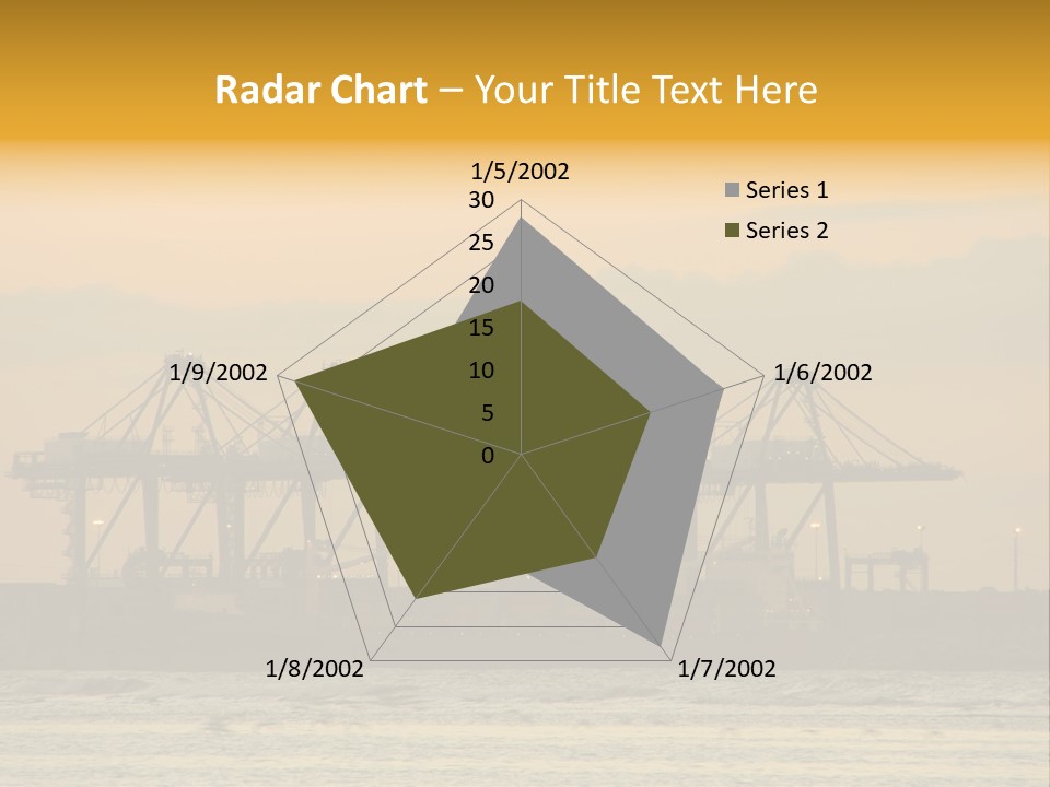 Republic Orange Shipping PowerPoint Template