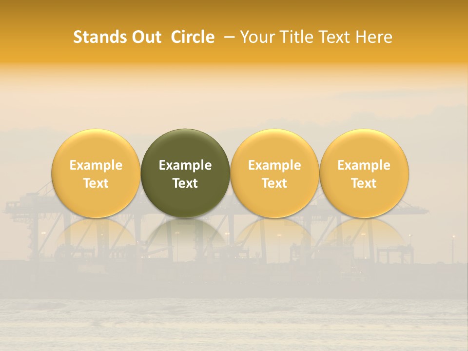 Republic Orange Shipping PowerPoint Template