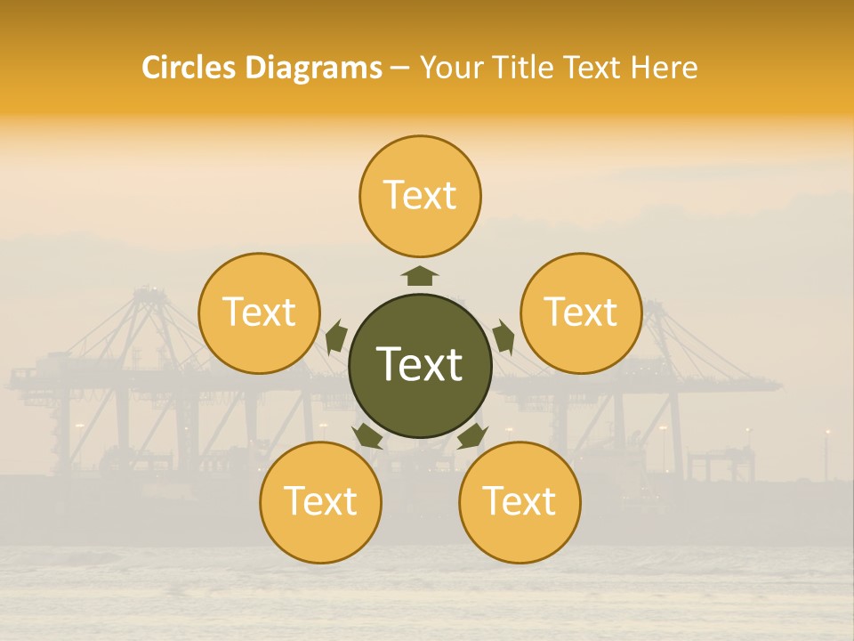 Republic Orange Shipping PowerPoint Template