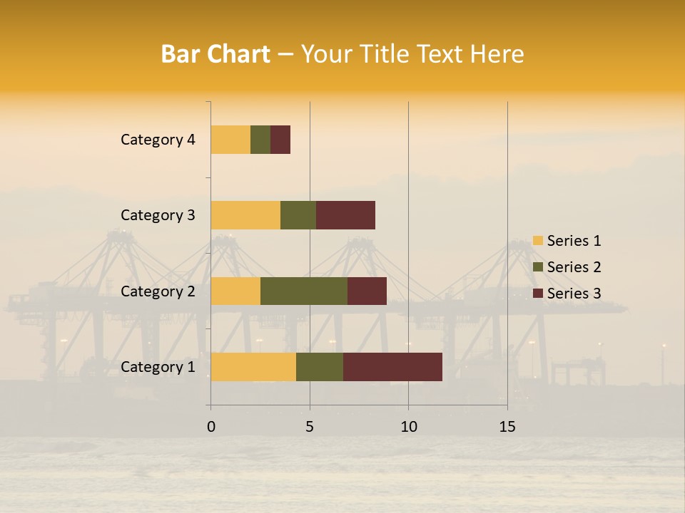 Republic Orange Shipping PowerPoint Template