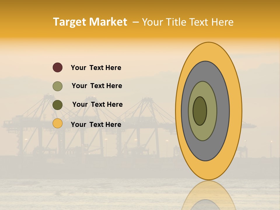 Republic Orange Shipping PowerPoint Template