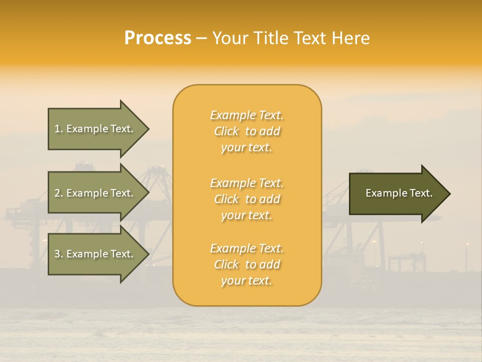 Republic Orange Shipping PowerPoint Template