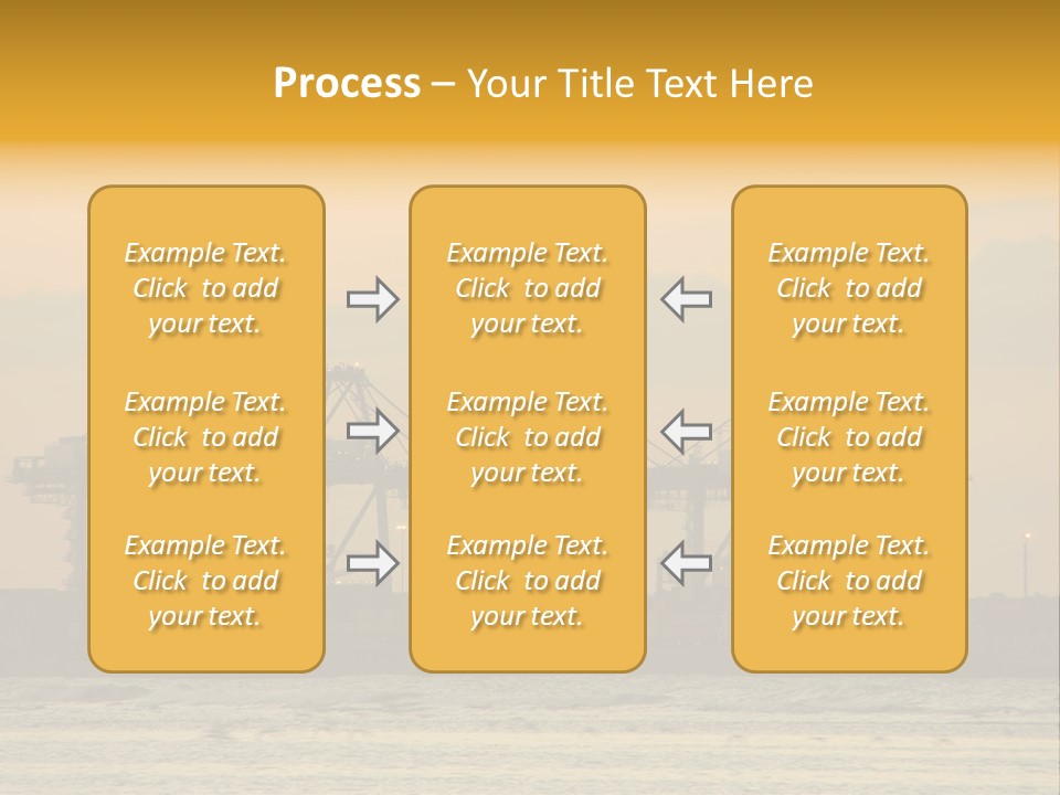 Republic Orange Shipping PowerPoint Template