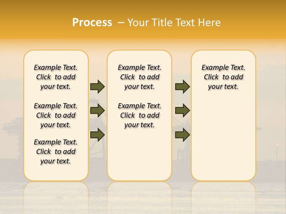 Republic Orange Shipping PowerPoint Template