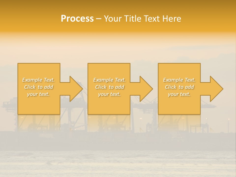 Republic Orange Shipping PowerPoint Template