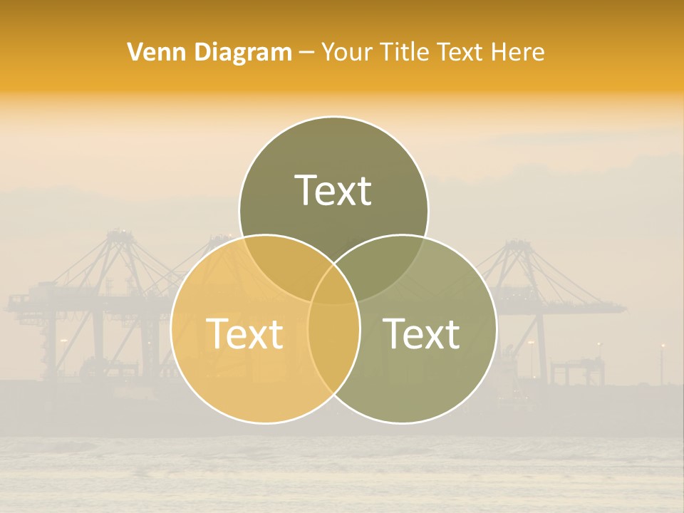 Republic Orange Shipping PowerPoint Template