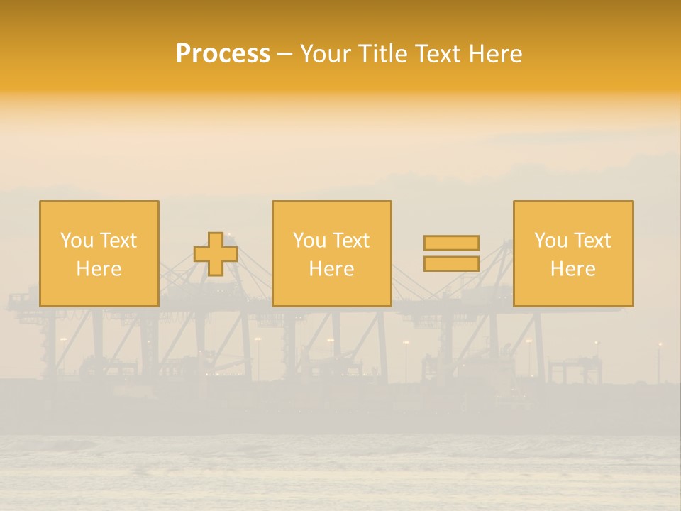 Republic Orange Shipping PowerPoint Template