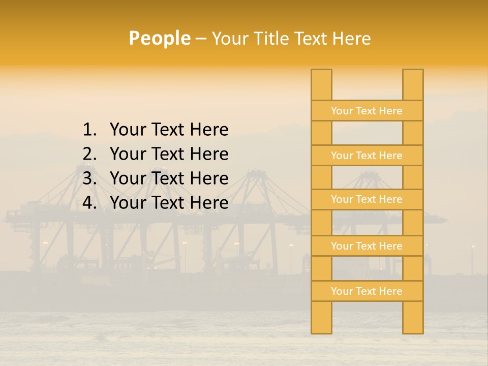 Republic Orange Shipping PowerPoint Template