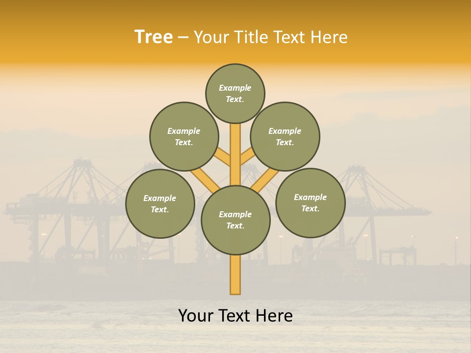 Republic Orange Shipping PowerPoint Template