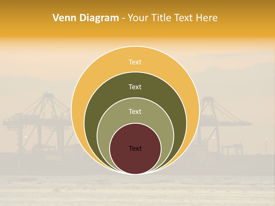 Republic Orange Shipping PowerPoint Template