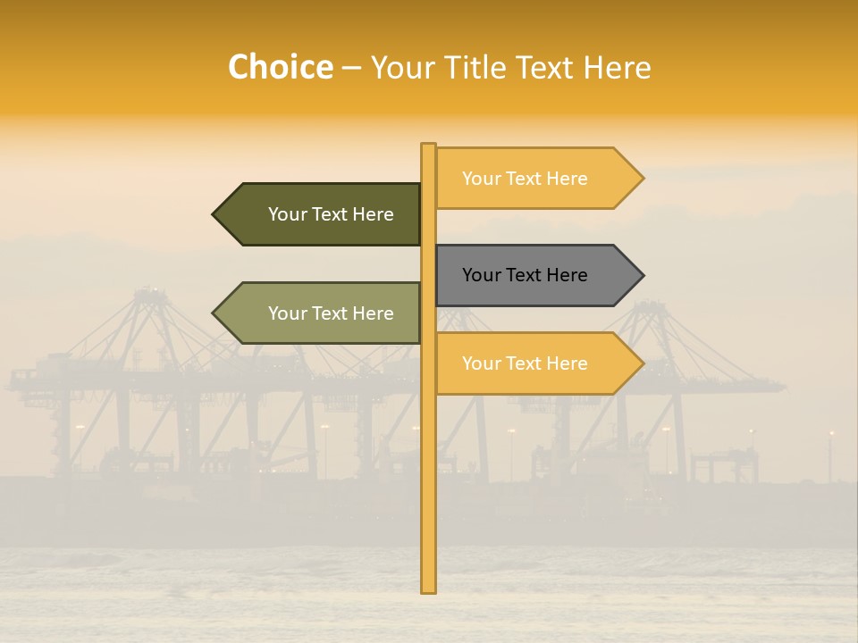 Republic Orange Shipping PowerPoint Template