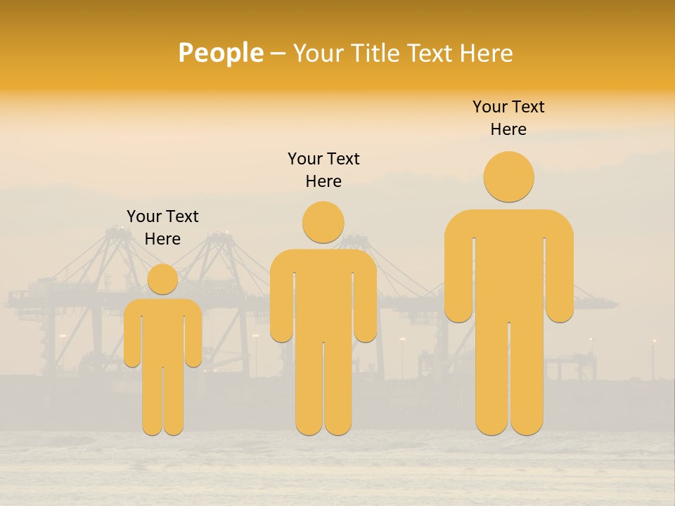 Republic Orange Shipping PowerPoint Template