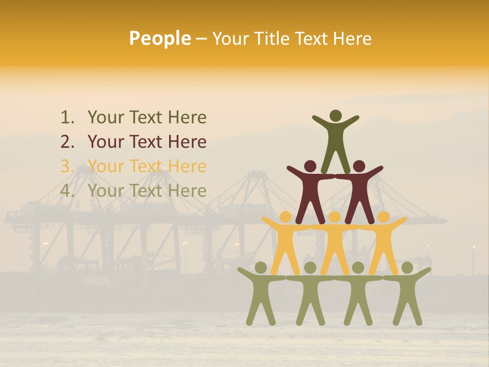 Republic Orange Shipping PowerPoint Template