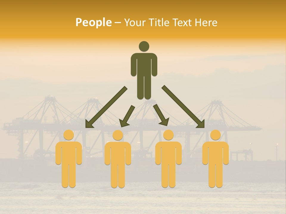 Republic Orange Shipping PowerPoint Template