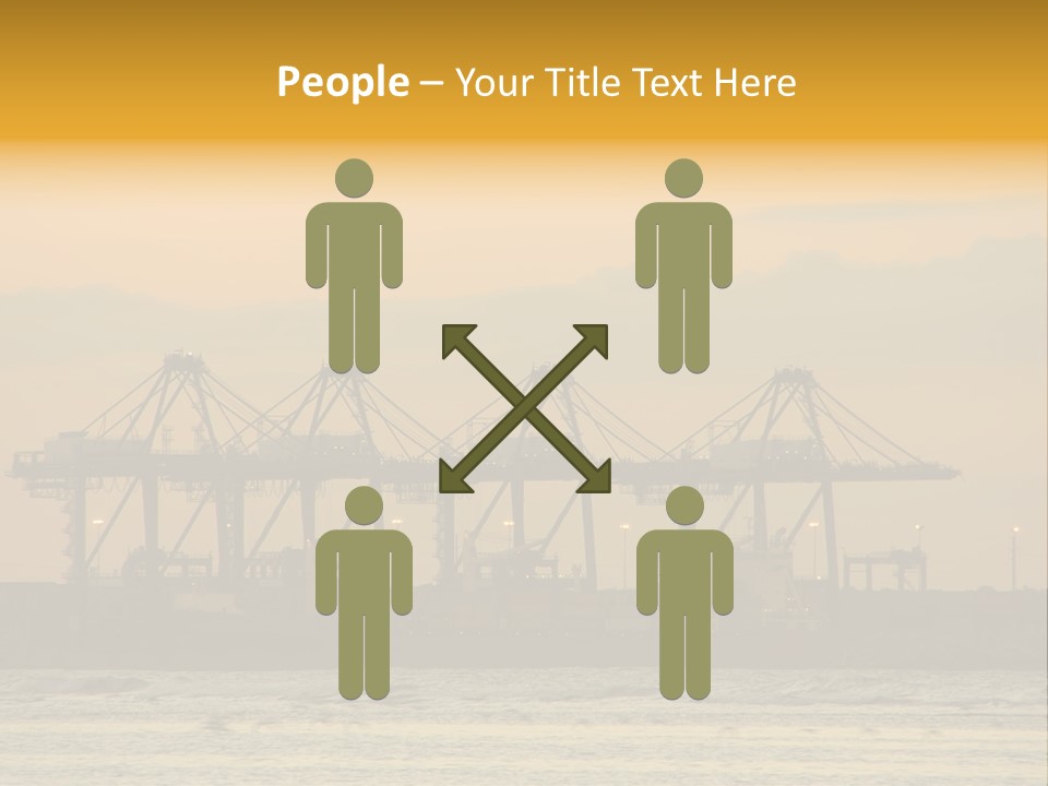 Republic Orange Shipping PowerPoint Template