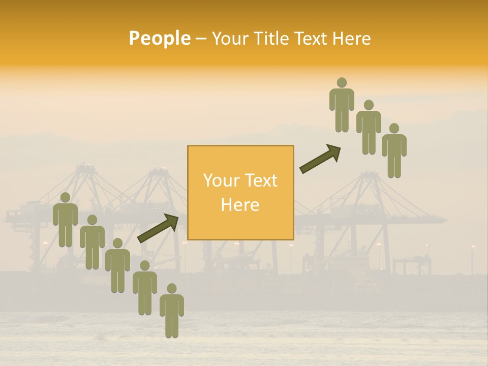 Republic Orange Shipping PowerPoint Template