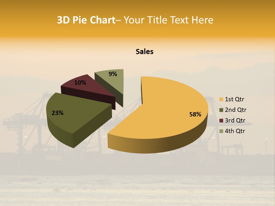 Republic Orange Shipping PowerPoint Template