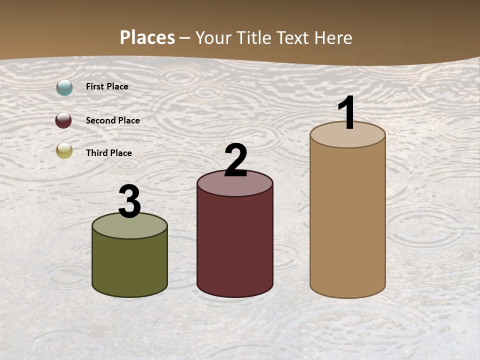 Rain Drop Spray Aqua PowerPoint Template