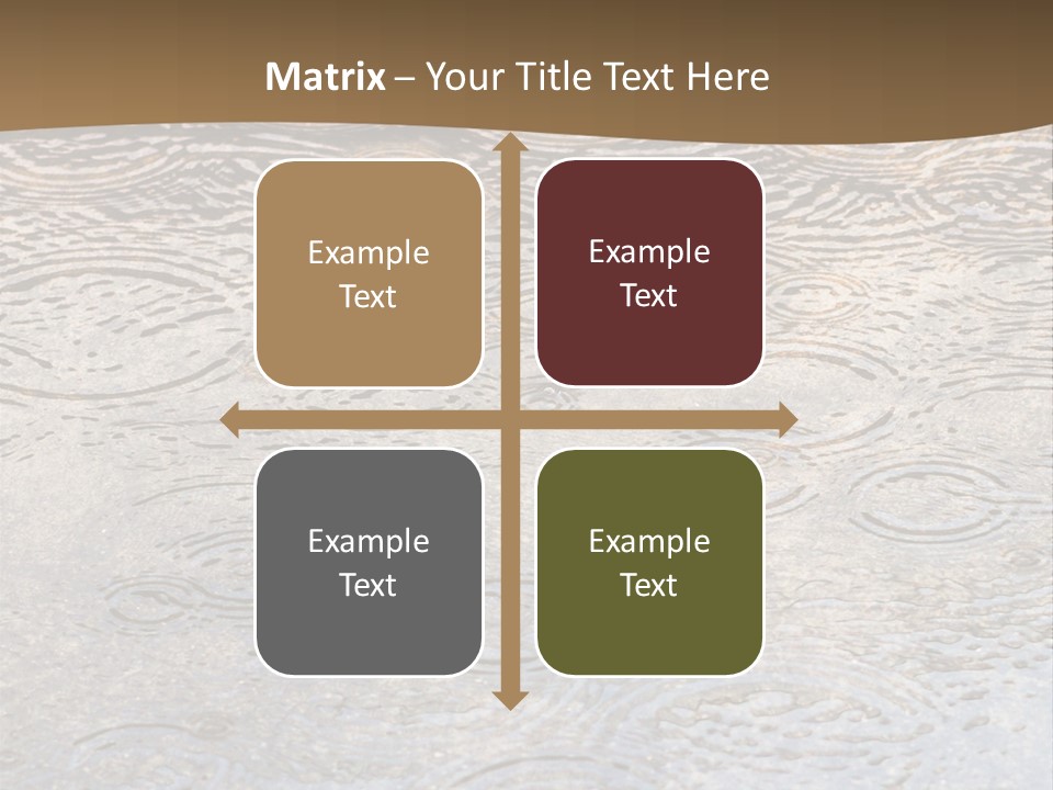 Rain Drop Spray Aqua PowerPoint Template