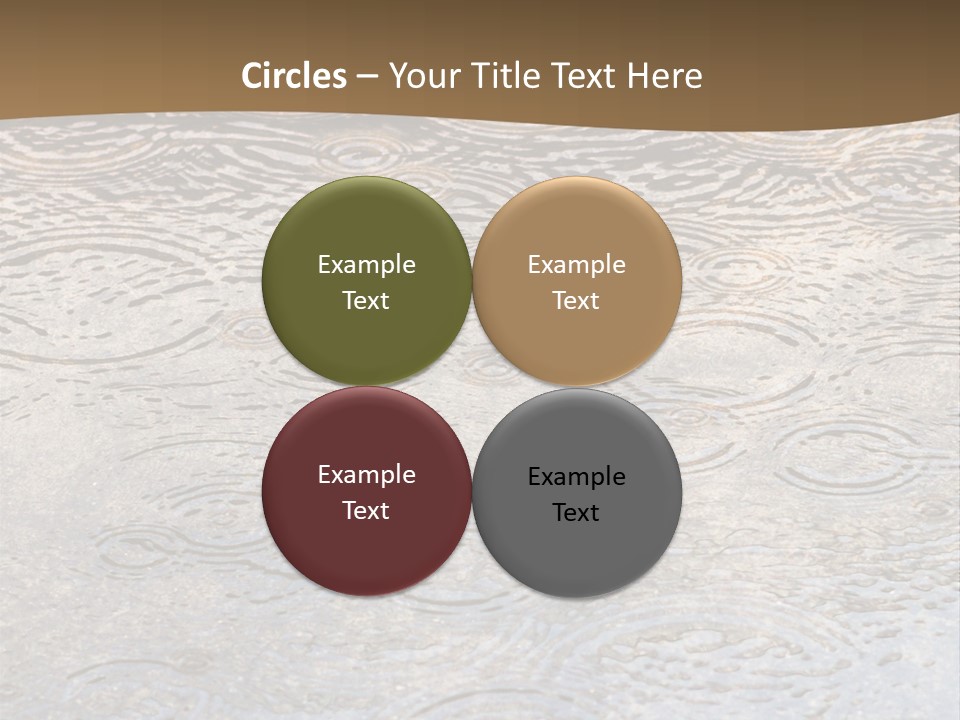 Rain Drop Spray Aqua PowerPoint Template