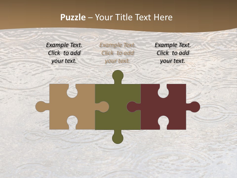 Rain Drop Spray Aqua PowerPoint Template