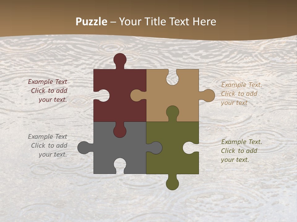 Rain Drop Spray Aqua PowerPoint Template