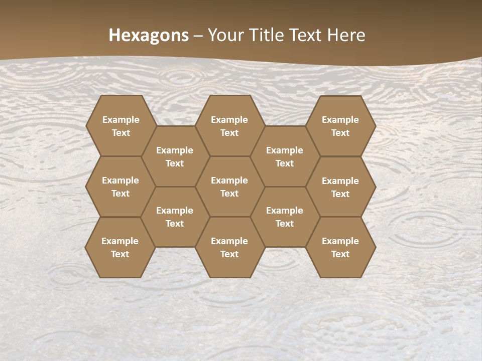 Rain Drop Spray Aqua PowerPoint Template