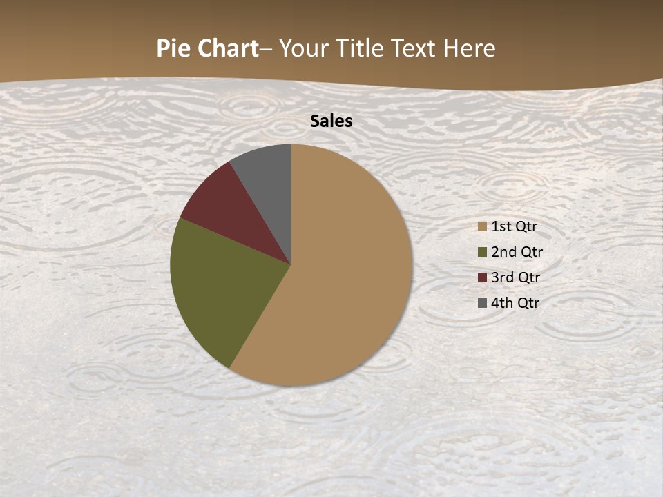 Rain Drop Spray Aqua PowerPoint Template