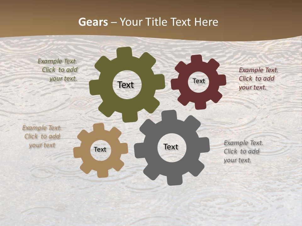 Rain Drop Spray Aqua PowerPoint Template