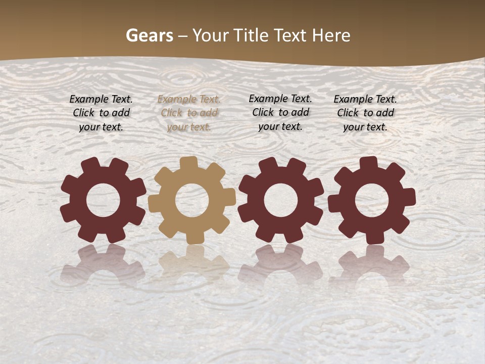 Rain Drop Spray Aqua PowerPoint Template