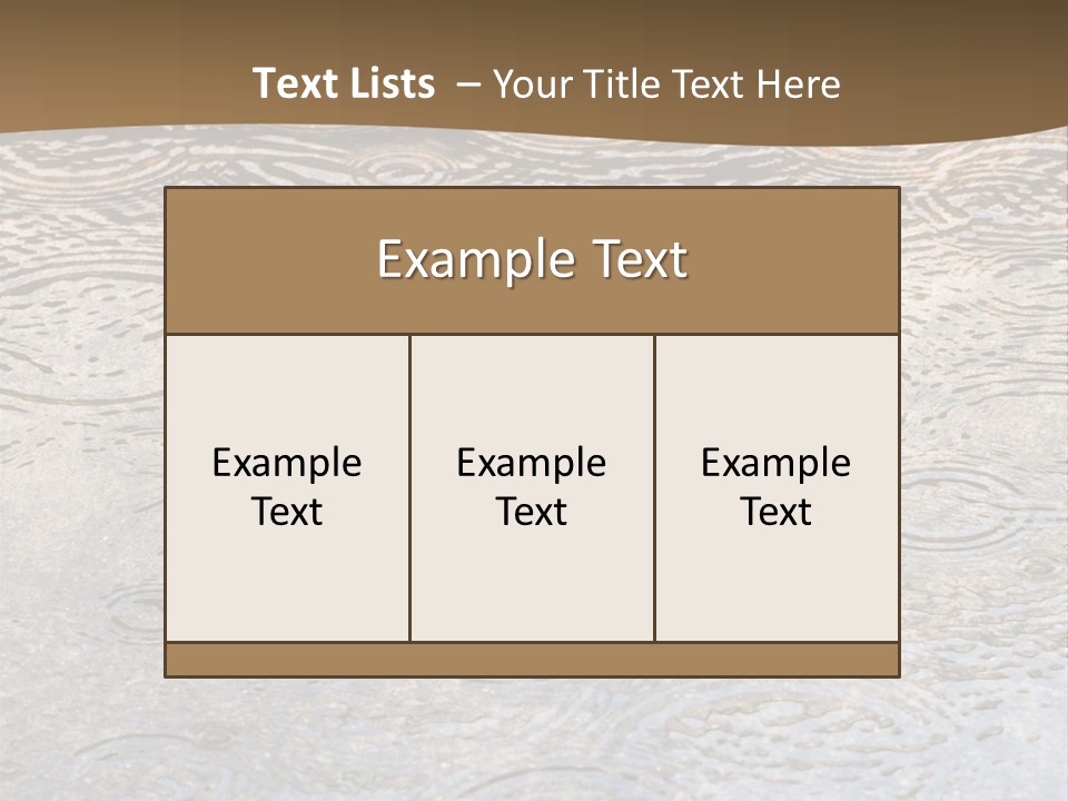 Rain Drop Spray Aqua PowerPoint Template