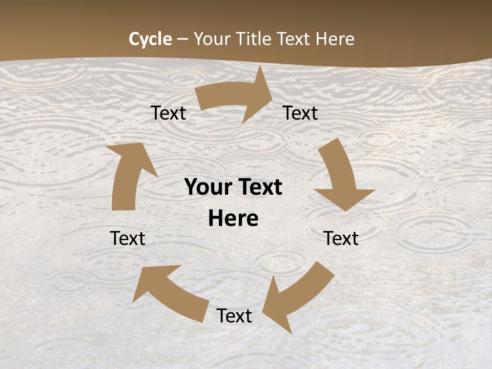 Rain Drop Spray Aqua PowerPoint Template