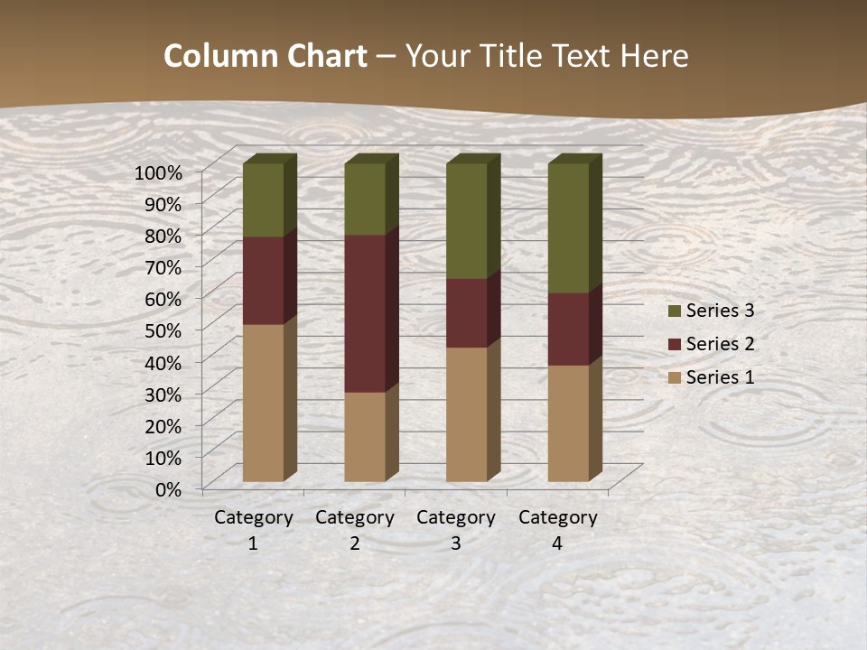 Rain Drop Spray Aqua PowerPoint Template