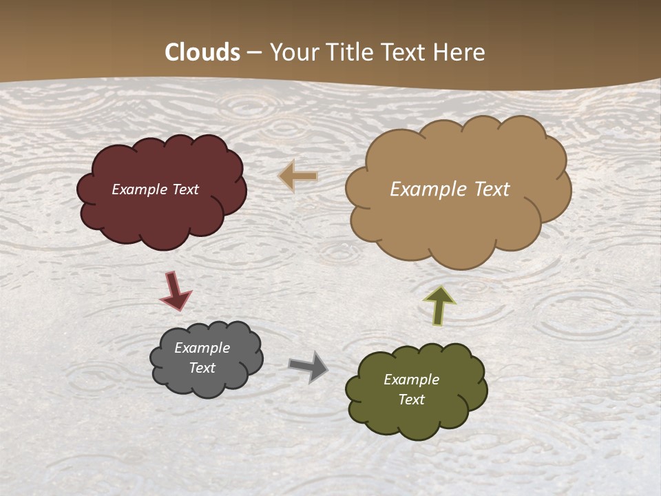 Rain Drop Spray Aqua PowerPoint Template