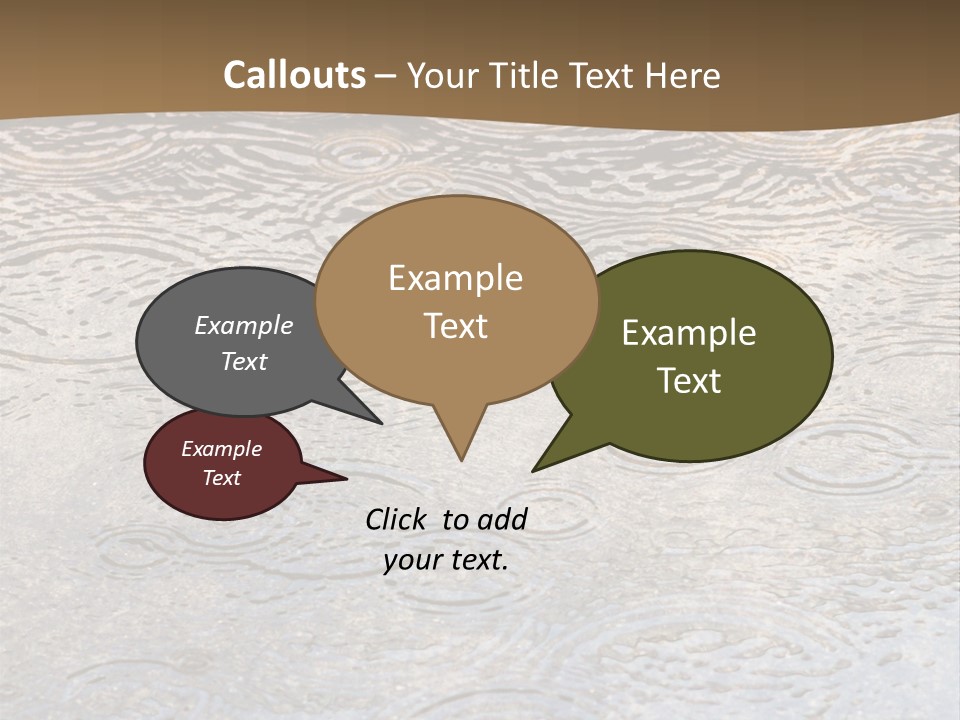 Rain Drop Spray Aqua PowerPoint Template