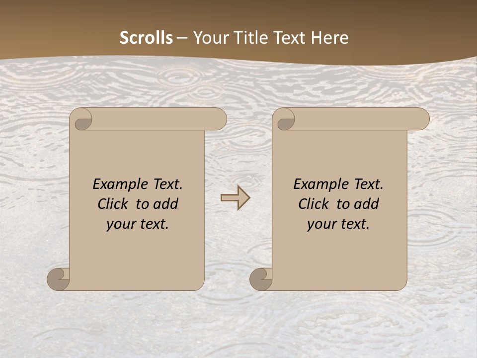 Rain Drop Spray Aqua PowerPoint Template