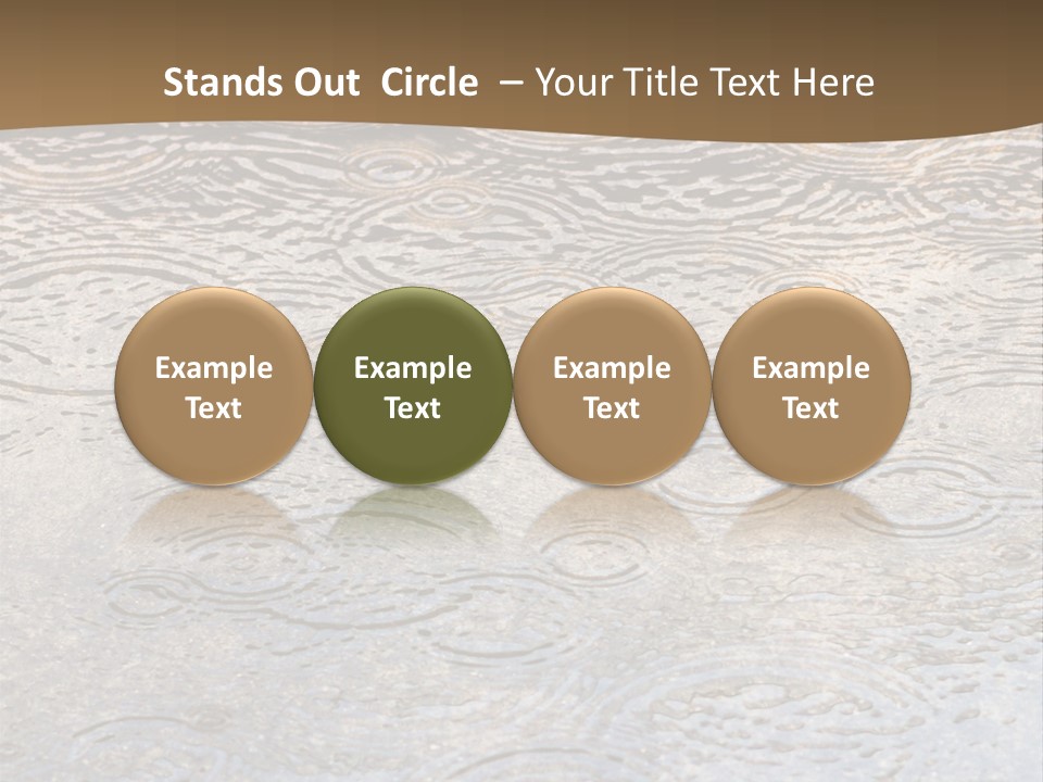 Rain Drop Spray Aqua PowerPoint Template