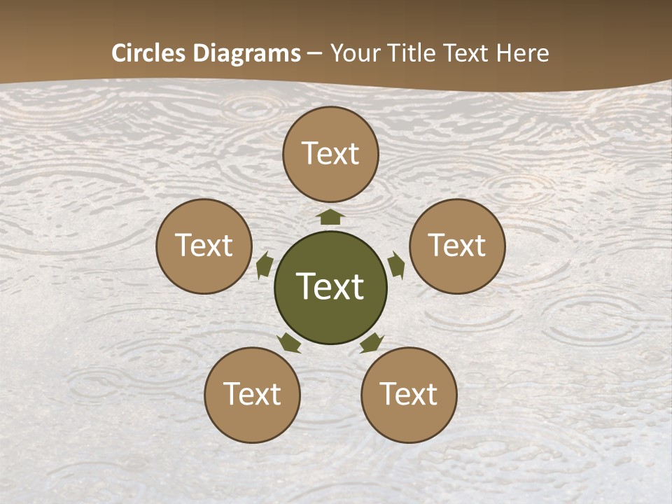 Rain Drop Spray Aqua PowerPoint Template