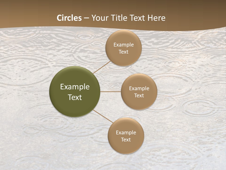 Rain Drop Spray Aqua PowerPoint Template