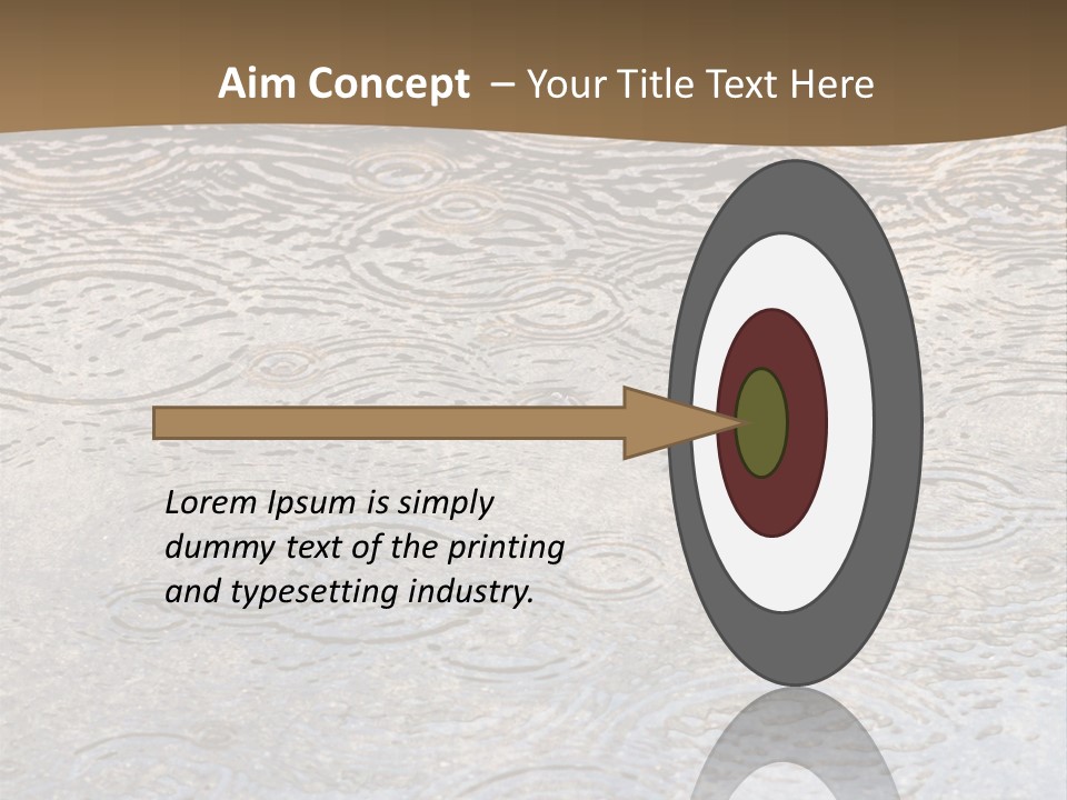 Rain Drop Spray Aqua PowerPoint Template