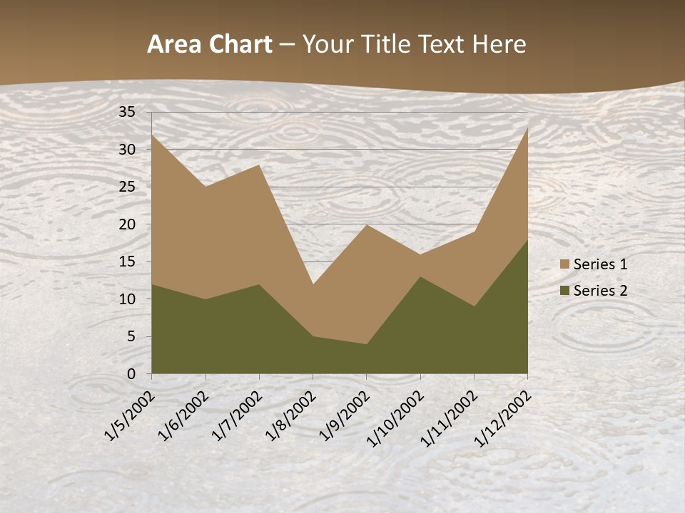 Rain Drop Spray Aqua PowerPoint Template