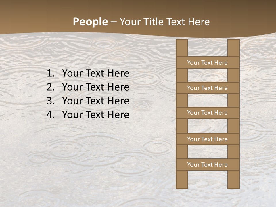 Rain Drop Spray Aqua PowerPoint Template