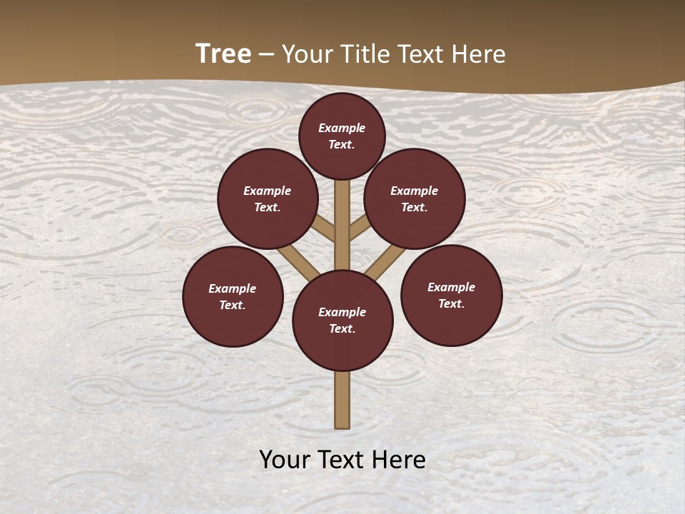 Rain Drop Spray Aqua PowerPoint Template