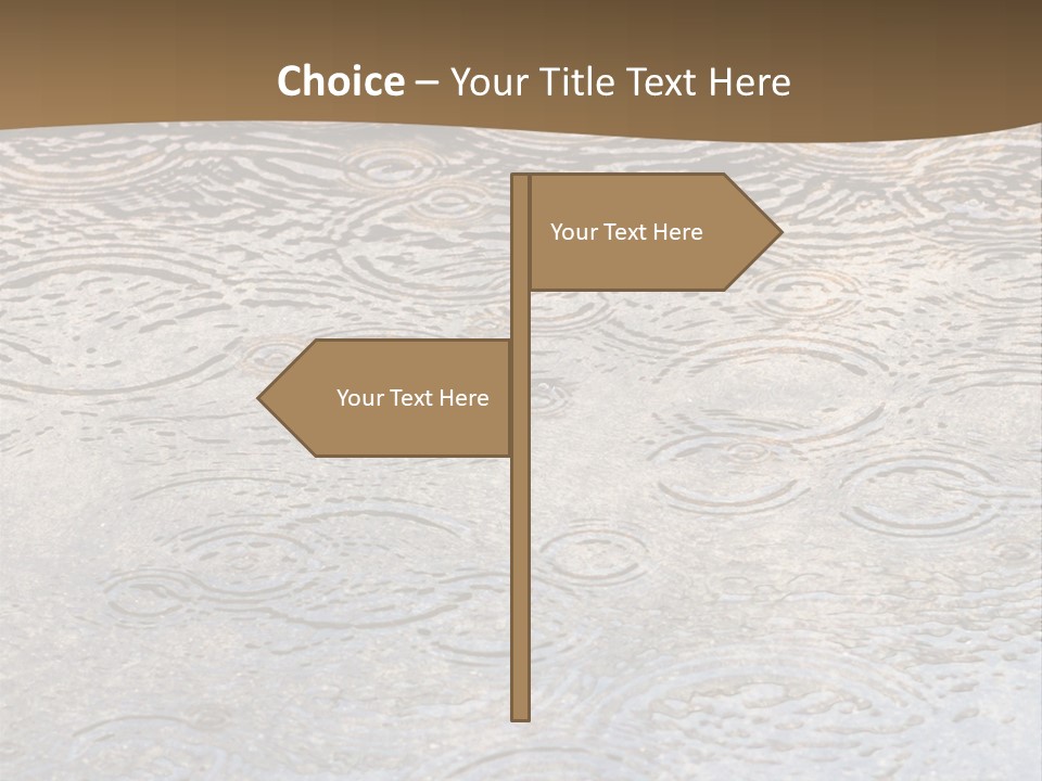 Rain Drop Spray Aqua PowerPoint Template