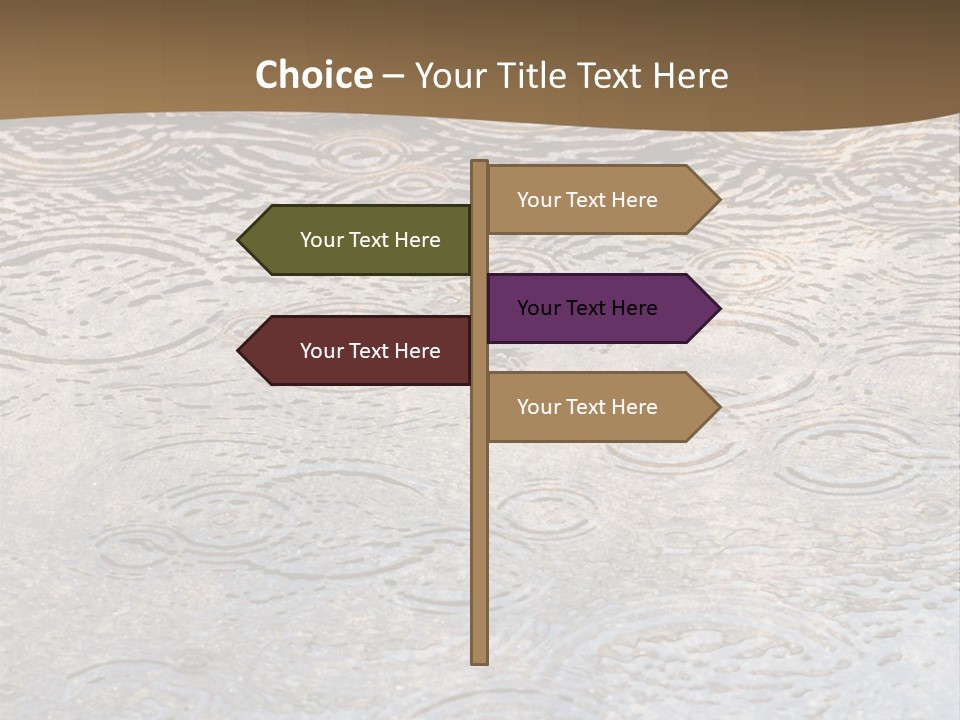 Rain Drop Spray Aqua PowerPoint Template